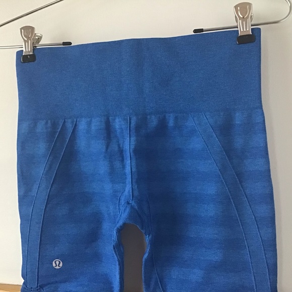 Lululemon In the Flow Crop Stripe Baroque Blue - Picture 6 of 13